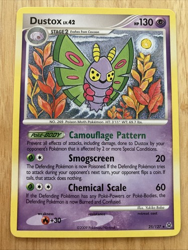 Dustox 25/127 Platinum Base Set Pokémon TCG Rare Regular