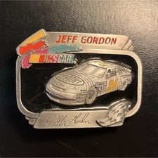 1995 American Legends Jeff Gordon NASCAR Limited Edition Silver Belt Buckle