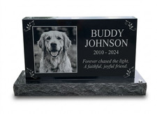 Custom Pet Memorial Stone Personalized Grave Marker Dog Cat Monument Plaque Gift