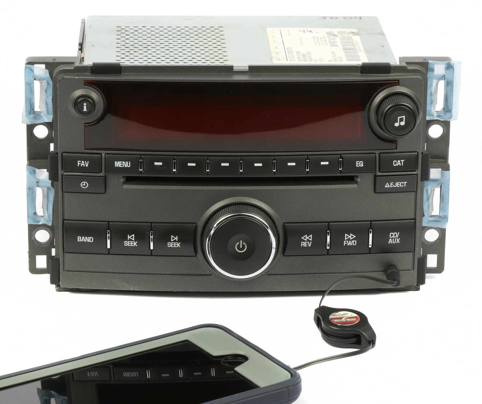 2009 Saturn Aura Gray Radio AM FM stereo mp3 CD Player w Aux Input 25833954