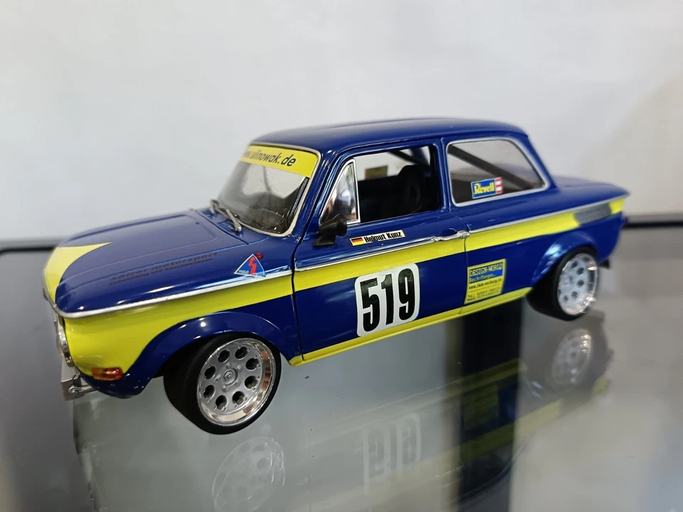 PRINZ NSU TT REVELL SCALA 1/18 IN METALLO APRIBILE - Immagine 3 di 4