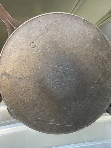 Vintage #8 Cast Iron Pan Wagner Double Spout