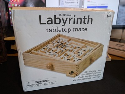 Original Labyrinth Wooden Tabletop Maze Game Brain Teaser Puzzle
