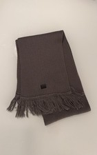 🧣 J. Lindeberg Grey Unisex Merino Wool Blend Scarf - Excellent Condition!