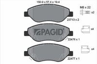 Pagid Bremsbelagsatz Scheibenbremse T2649N FüR Fiat Tipo 357HXN1A 357SXN1A 357