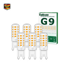 Tailcas G9 LED Lampe Warmwei&szlig; 3000K,3W G9 LED Leuchtmittel 350LM 6 St&uuml;ck | LED