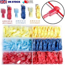 60-480 PCS Quick Splice T-Tap Insulated Crimp Terminals Kit Spade Wire Connecor