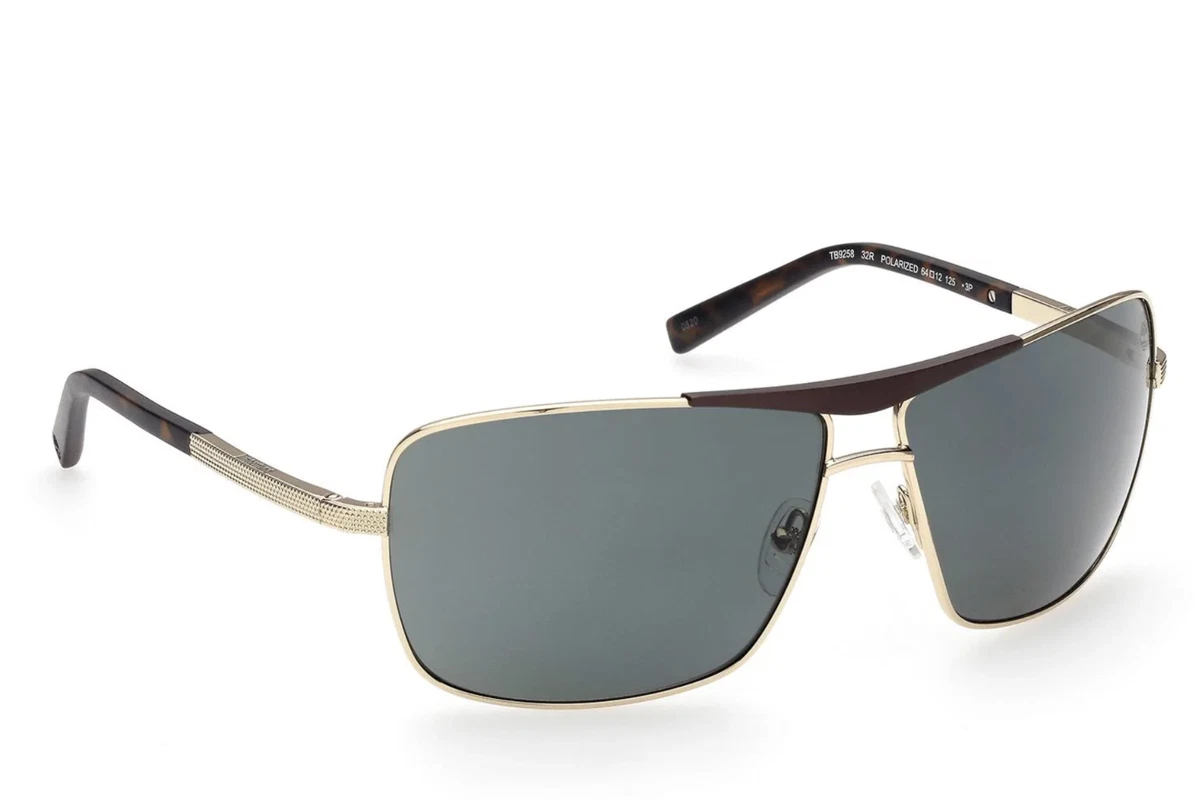 NEW TIMBERLAND TB9258/S 32R Shiny Gold POLARIZED Sunglasses 64-12-125mm