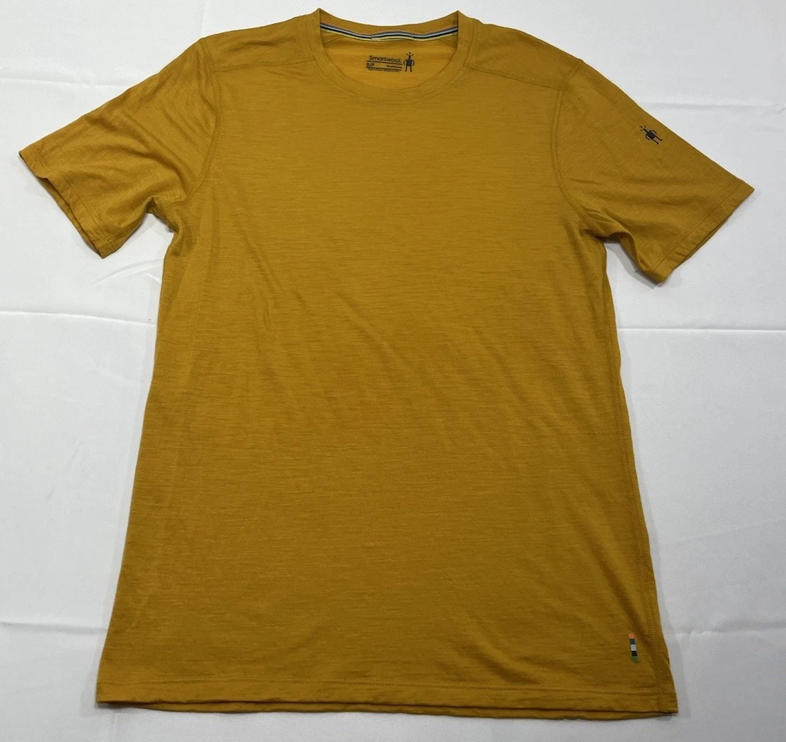 Smartwool Men’s S/S Crew Mustard Yellow Merino Wool Base Layer Size Small
Opens in a new window or t