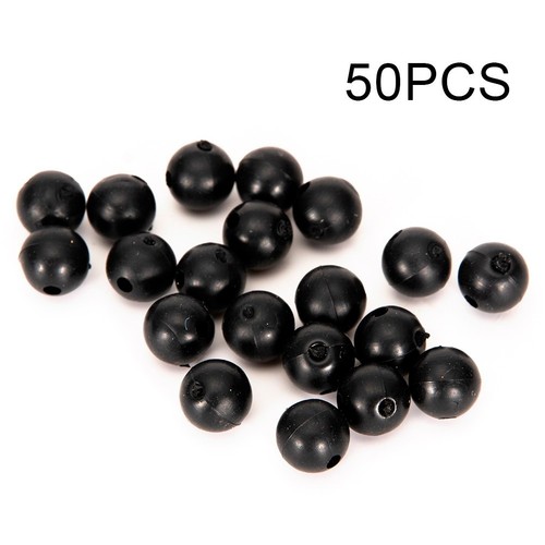 Accessoires de pêche à la carpe 50 pièces perles de choc en caoutchouc souple - Photo 8/36