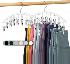 Legging Organizer for Closet, Metal Yoga Pants Hanger W/Rubber Coated 2 Pack W/1