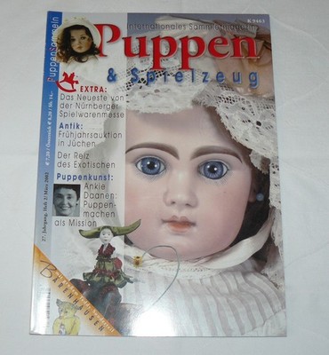 Puppen&Spielzeug Puppenzeitschrift 2/2002 Künstlerpuppen antike Puppen Bären