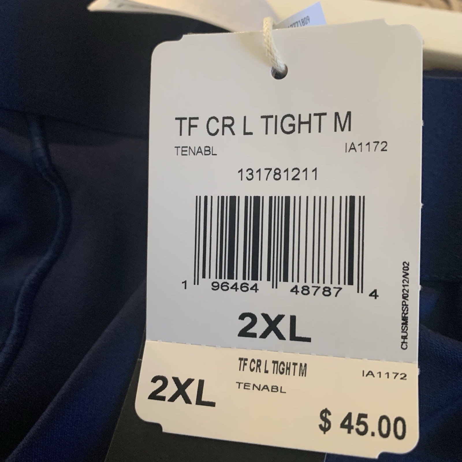 Adidas Leggings Mens 2XL Black Cold Ready Tight IA1172 Athletic New thumbnail 8