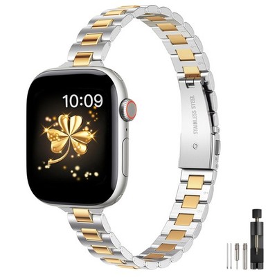 Slim Stainless Steel Band Compatible with Apple Watch 42mm 41mm 40mm 38mm Wom...