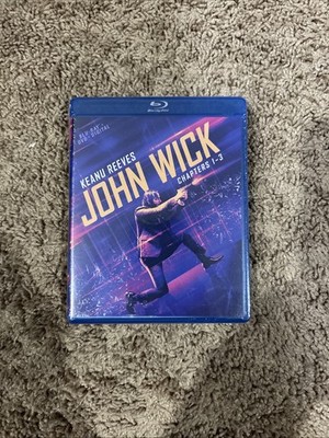 John Wick: Chapters 1-3 (Blu-ray+ Dvd+dig) new sealed, great collection. Nice,