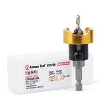 82 Degree Countersink with Drill Bit Depth Stop and No-Thrust Ball Bearing, 5...