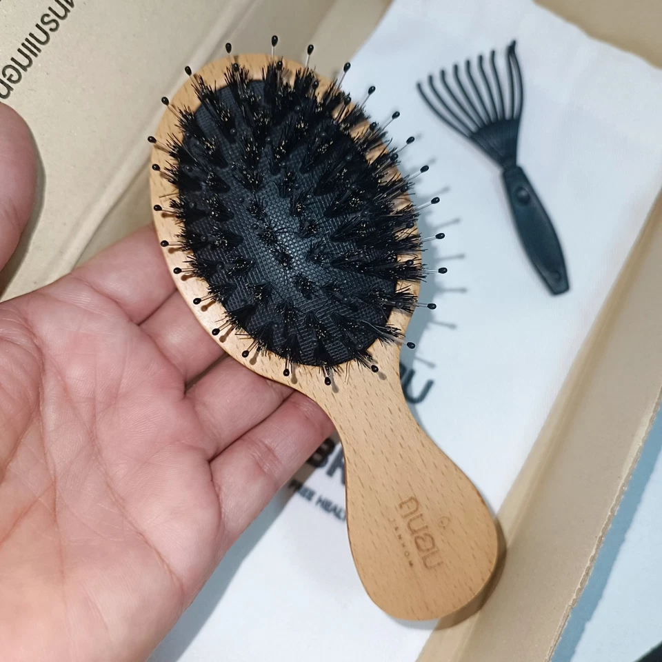 Peine Cuidado del Cabello Bienestar Masaje Cuero cabelludo Natural Cepillo de Cabello Peines de Dientes 1 pieza Foto 4 de 4