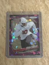 2025 Panini Prizm #4 Josh Sweat Purple Ice #/225