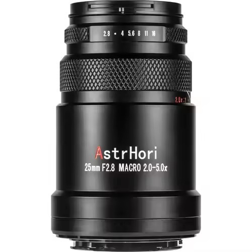 AstrHori 25mm F2.8 Macro 2x-5x Full Frame Lens for Canon Nikon Sony Fuji L-Mount - Picture 1 of 8