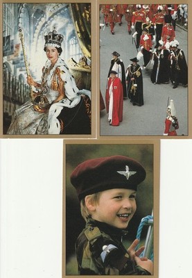 ***3 PANINI-SAMMELBILDER-1988***KÖNIGIN ELIZABETH-PRINZ PHILIP-GEORGE-WINDSOR