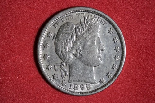 Estate Find 1899 - Barber Quarter Dollar #K56690