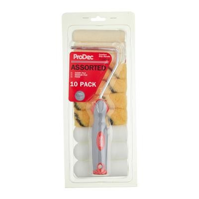 ProDec 10 Stück 4'' sortiert Mini Roller & Rahmen Set (12 Stück)