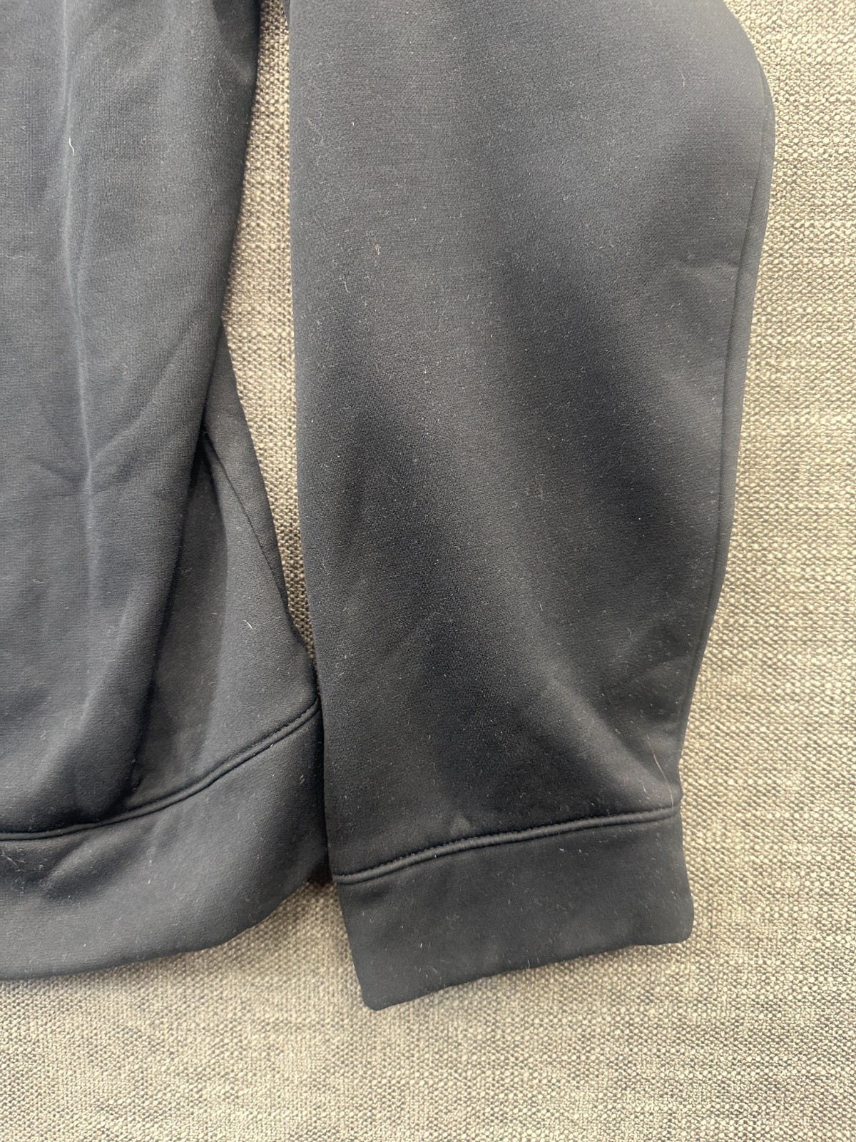 Under Armour Sweatshirt Mens Large Black Fleece Logo Hooded Kangaroo Pocket thumbnail 13