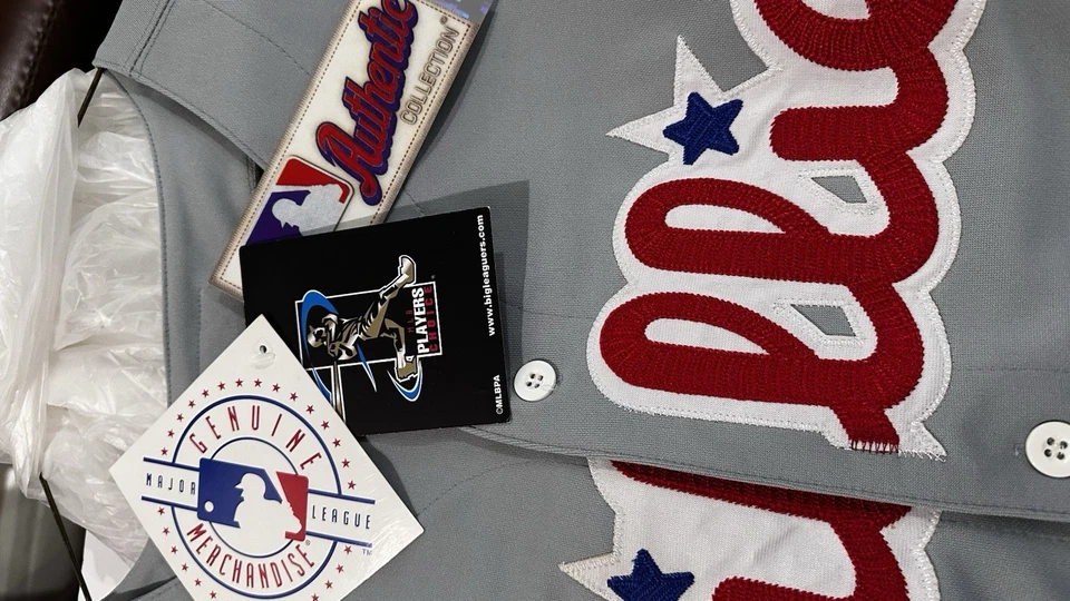 Shane Victorino 2009 Philadelphia Phillies World Series Men's Jersey Size-52 - Image 4 of 4