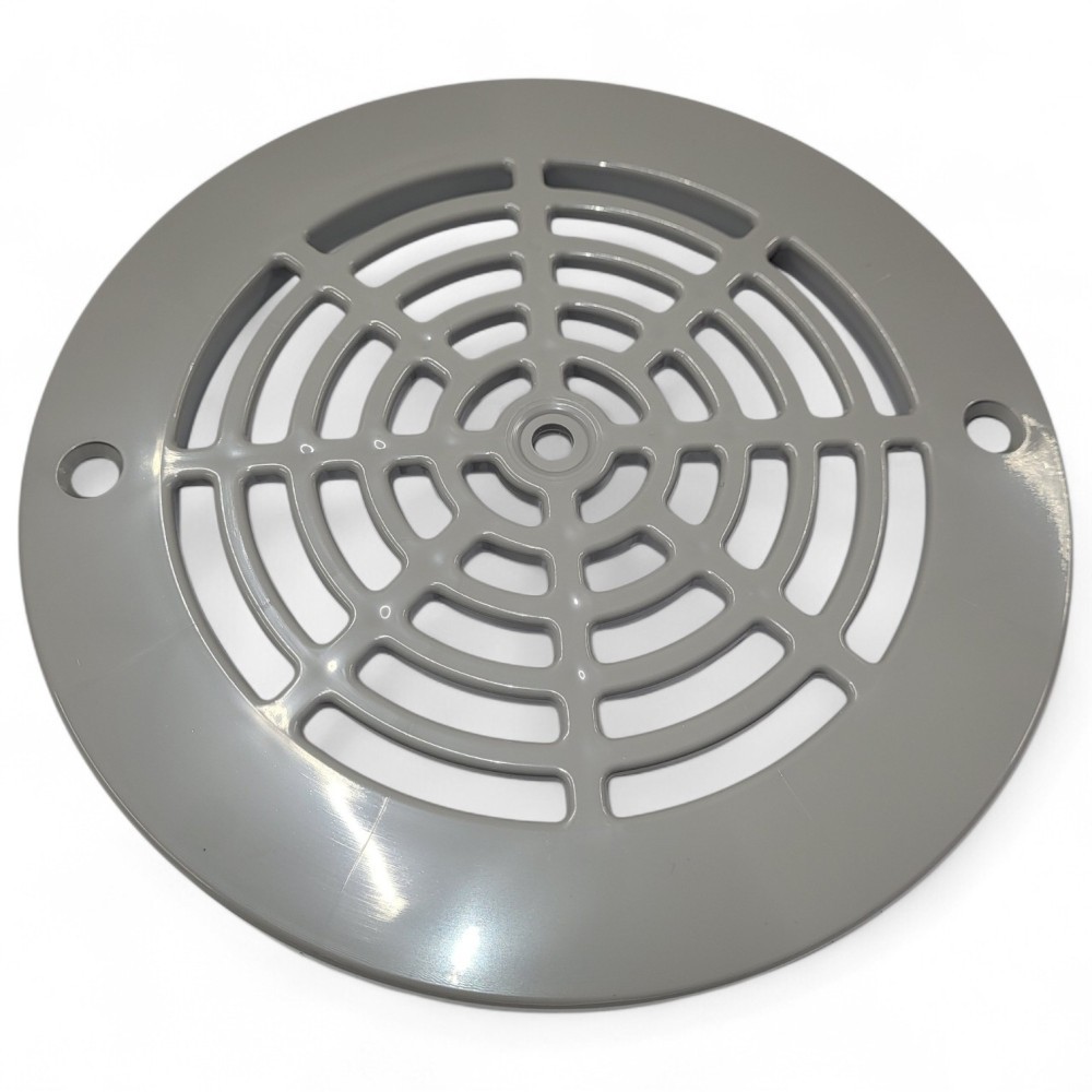 Grille de bonde de fond 196 mm COFIES gris clair pour rénover un liner moderne