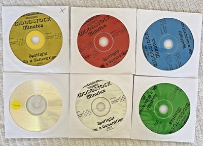 Woodstock Minutes - Spotlight on a Generation Radio Show 1989, 5 CD Set, As New