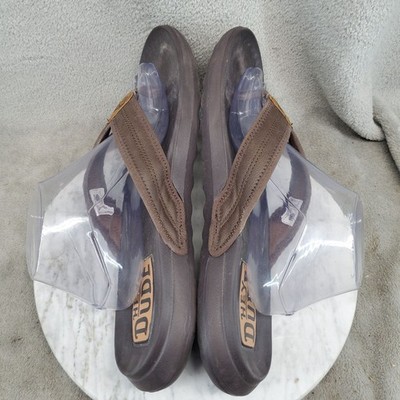 Hey Dude Shoes Mens Size 12 Myers Flip Classic Brown Slip On Thong Sandals HEYDUDE Myers Men main image 3