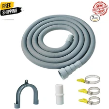 6 PCS – 6.5FT Universal Washing Machine Drain Hose Extension, Flexible Washer &