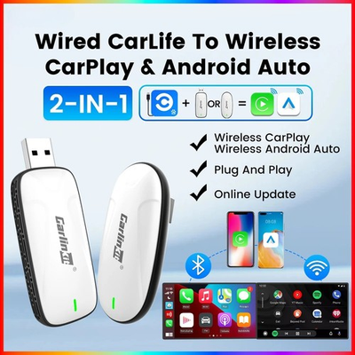 #ad #ad CarLife to Wireless CarPlay Android Auto Wireless Connect Original Car Radio $89.63