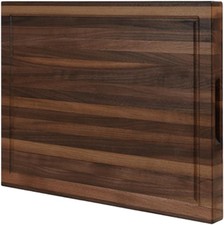 Walnut Cutting Board for Kitchen, USA Grown Hardwood, 20 x 15, with Invisible In