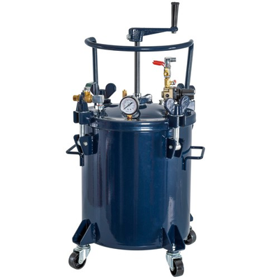 #ad 5 Gallon 20l PRESSURE FEED PAINT POT TANK Spray Gun Sprayer Regulator Agitator $299.99