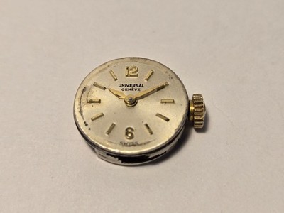 UNIVERSAL GENEVE LADIES WATCH MOVEMENT 541 SETS, RUNS EXCELLENT ,17j