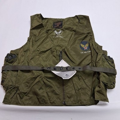 Alpha Industries Vest Mens Medium Green E-1 Radio Carrier U.S. Air Force USA