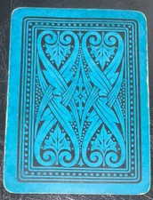 EW514 Swap Playing Cards 1 OLD WIDE ENGLISH PATTERNS SCROLLS FLOWERS