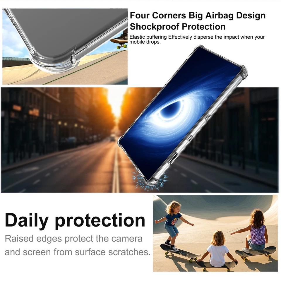 For ZTE nubia Red Magic 11 Pro+, Phone Case Shockproof Airbag Clear Soft Cover - Image 3 of 4