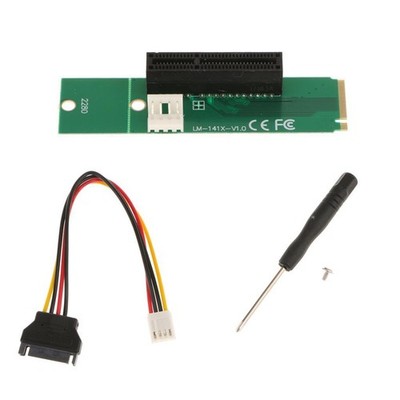 NGFF M2 M.2 Auf PCI-E PCI Express 4x 1x Slot Card Adapter Mit SATA Kabel