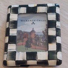 MacKenzie-Childs Retired Courtly Check Enamel Frame 2" x 1.25"