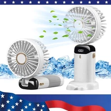 Mini Hand-held Fan Portable Folding Desk Fan Cooler Cooling USB Rechargeable Fan