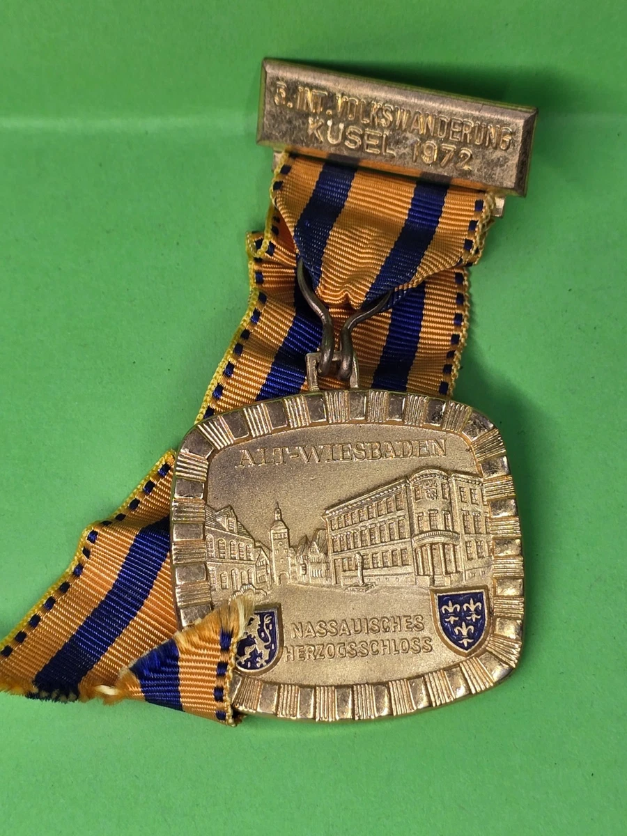 Médaille Vintage Volksmarch 1981 – Croix-Rouge Allemande, Nieder-Olm