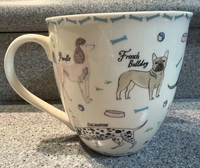 Milly Green Debonair Dogs Dachshund Poodle Retriever Pug 18oz Mug NEW