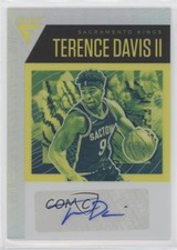 2020-21 Panini Flux Signatures Silver Prizm Terence Davis II #FLS-TDV Auto 0uh2