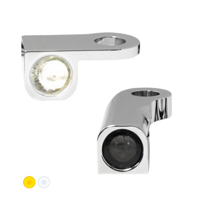 HeinzBikes NANO BLINKER passend für Sportster 2014-2020 : chrome mit Positionsli