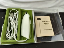 Vtg  Sears Best 2 Speed Electric Scissors Original Case Manual/MODEL 344-2199