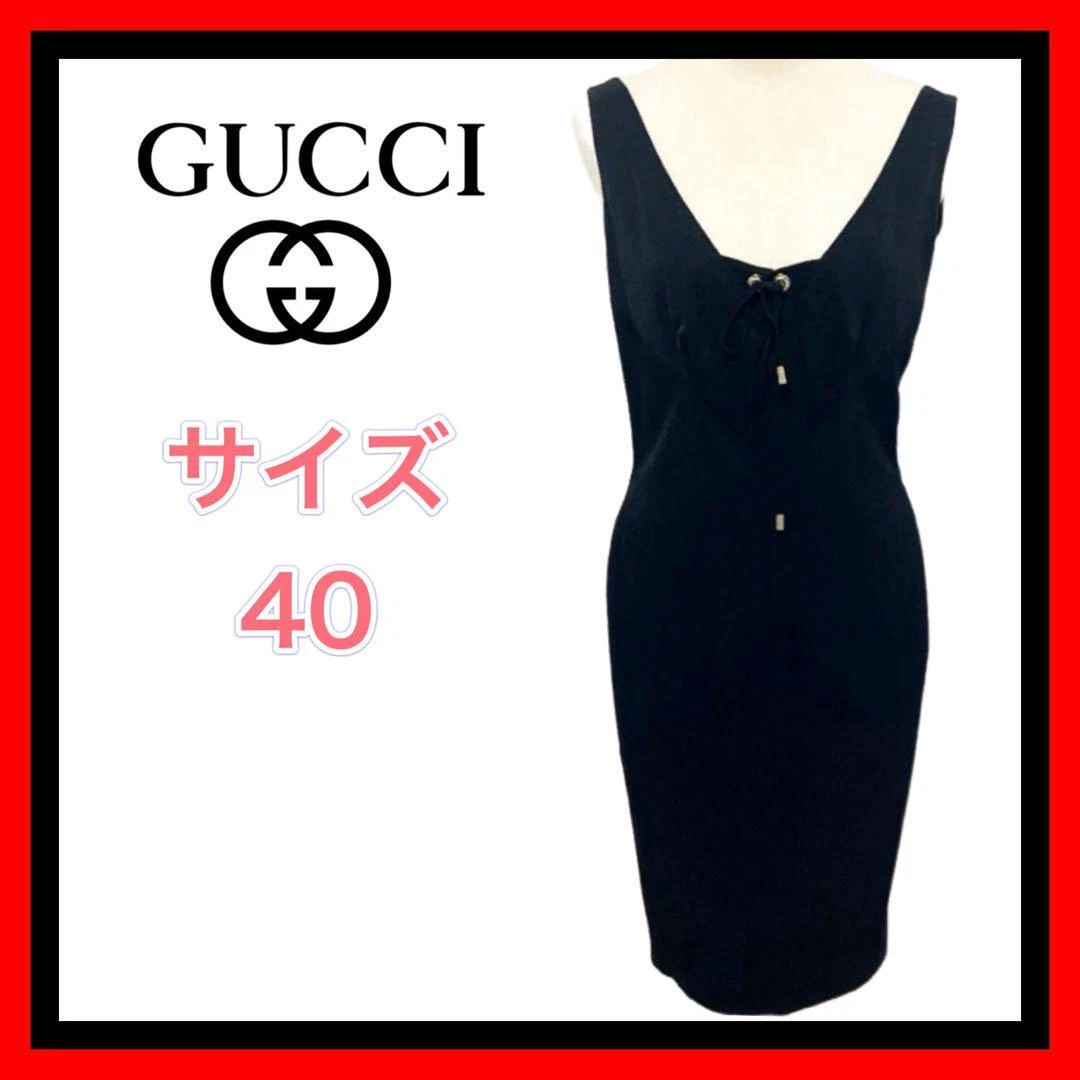 Robe femme GUCCI mode sans manches longueur genou taille 40
