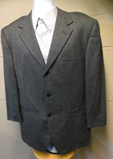 Versace Classic V2 Men's Sports Coat; Black/Gray Tweed - Sz. 40R  - Excellent