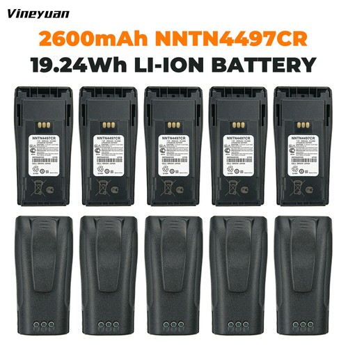 10PC NNTN4497CR Akumulator litowo-jonowy 2600mAh do radia Motorola CP140 CP150 - Zdjęcie 1 z 12